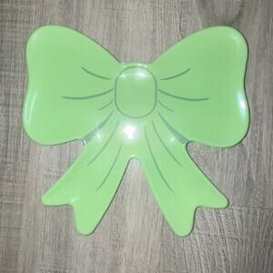 Hobby Lobby The Spring Shop Green Bow Plate Dish Easter Spring Decor NWT